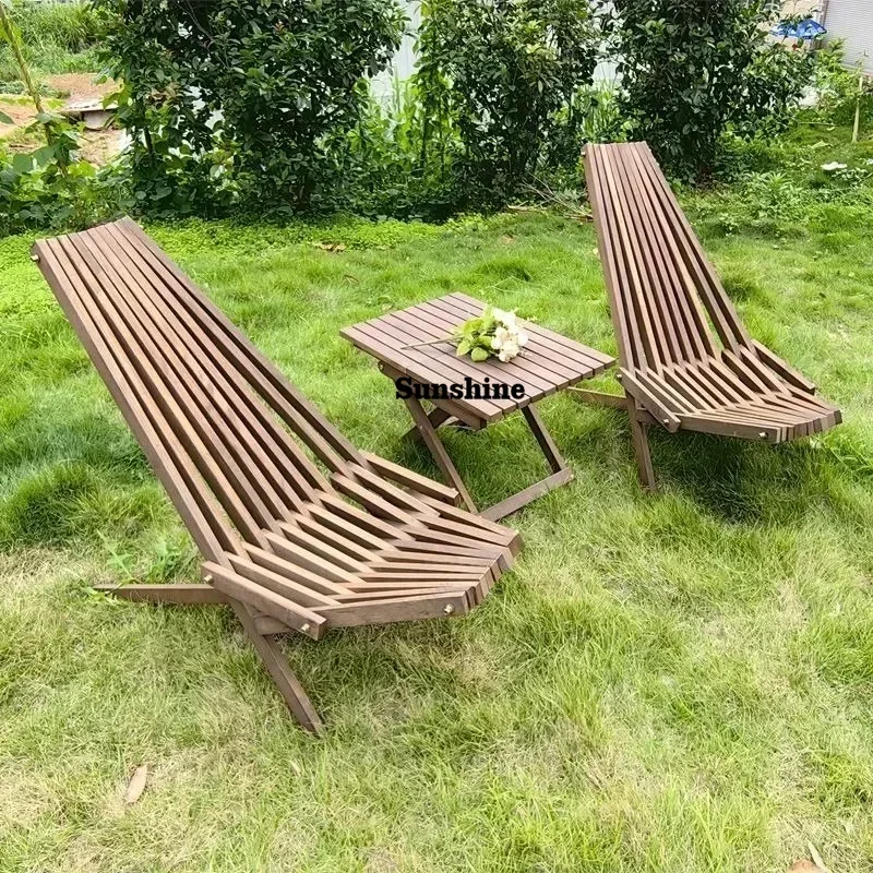 YFolding Stool Folding Table Matching Table and Chairs Folding Leisure Outdoor Garden Chair Outdoor Beach Lounge Chair Furniture