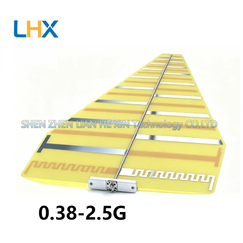 Log-periodic antenna 0.38-2.5 GHz gain 6 dBi SMA plug LOG380M-2.5 GHz in stock