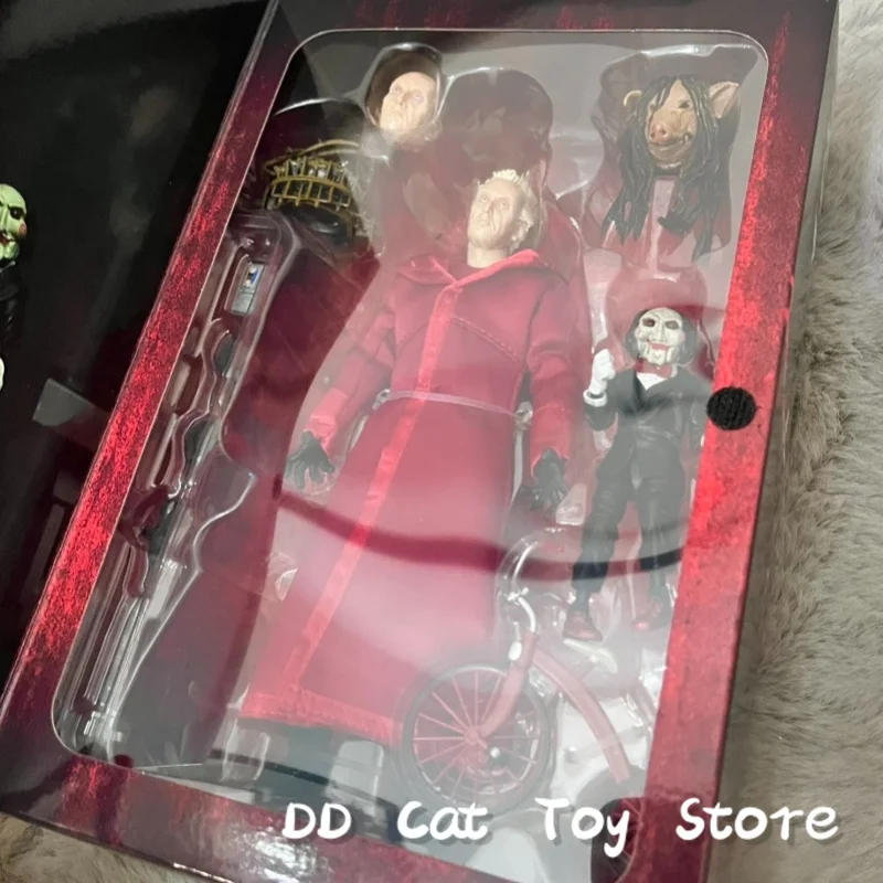 

In Stock Genuine Saw Red Robe Vertical Sawdeluxe Edition Laser Gold Mark Figure Model Action Figure Model Toys Collection Gifts