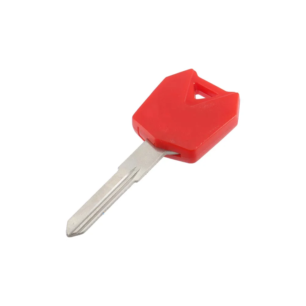 ​Universal New Blank Motorcycle Uncut Key Red Length 43mm for Motorbike Spare Part Replacement Accessory