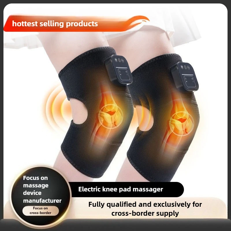 전기 가열 무릎 보호대 뜸 온열 압박 무릎 관절 마사지기 진동 마사지 다리 보호대