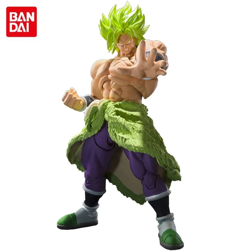 Bandai Dragon Ball Z tokoh Anime SHF Edisi Teater Super Broli mainan Model figur ornamen Anime untuk anak-anak