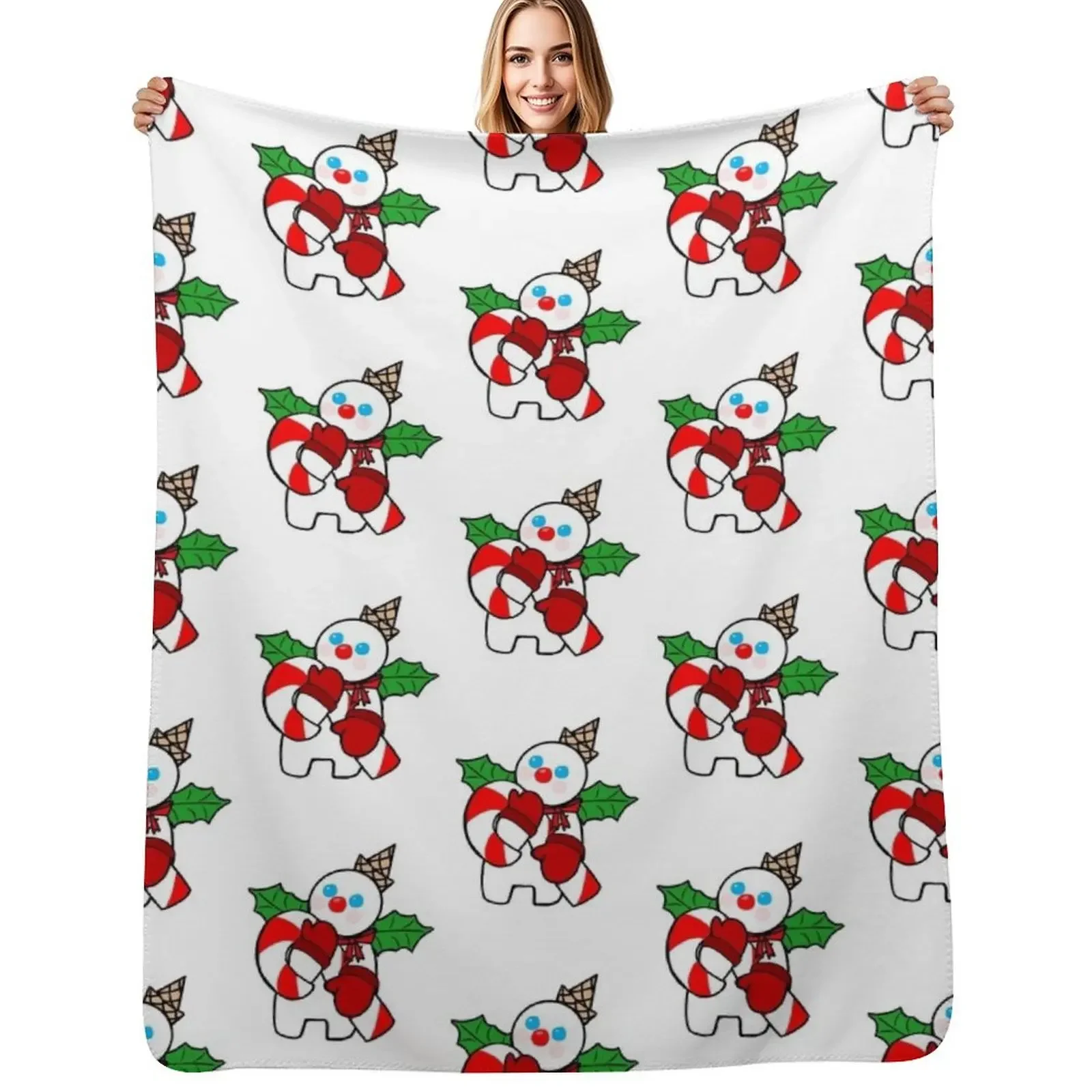 

Mr. Bingle with Candy Cane Throw Blanket wednesday Blankets For Sofas heavy to sleep Blankets For Baby Blanket