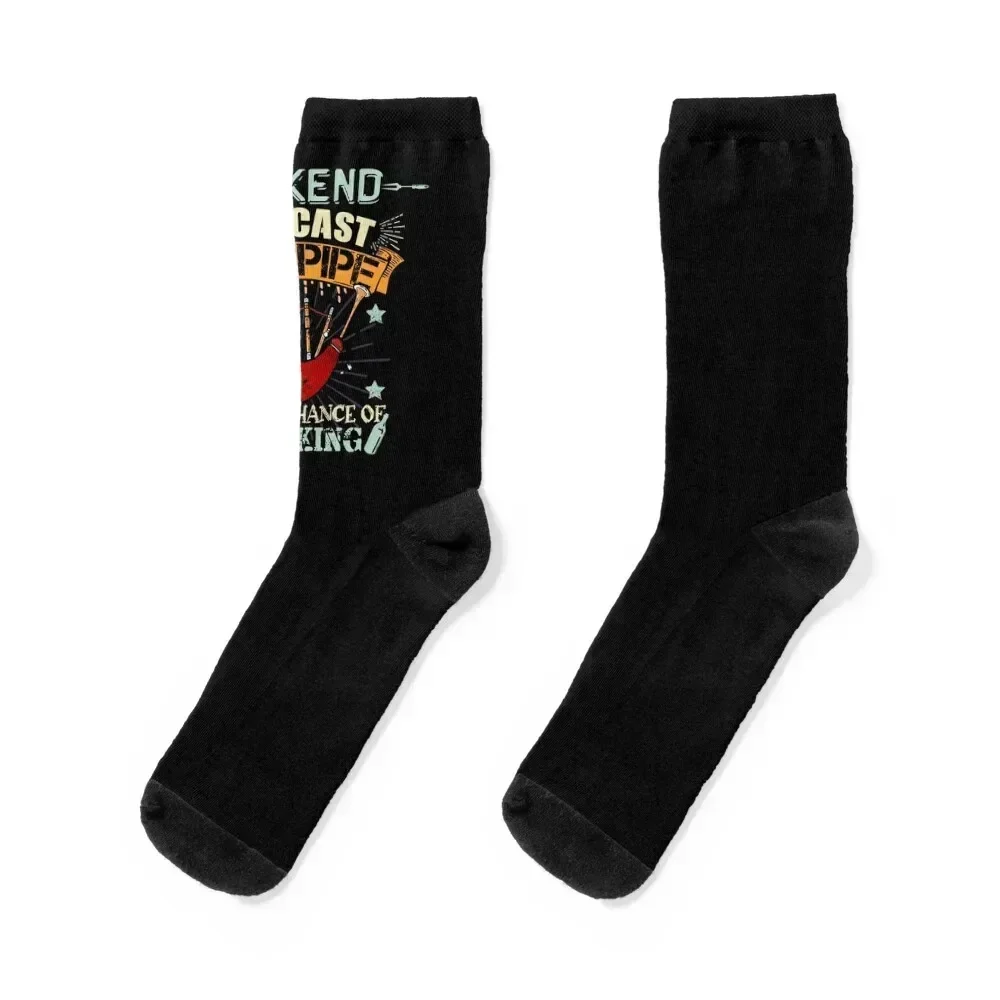 Bagpipes Gift Men Scottish Bagpipes Music Bagpipe Socks hockey Sports New year's christmas stocking Male Socks Women's