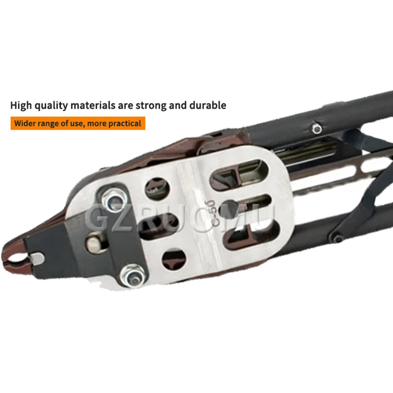 Manual C50 Hog Ring Plier – Portable C Ring Stapler for Gabion Fixing, Professional Iron Mesh Fence Connection Nail Gun
