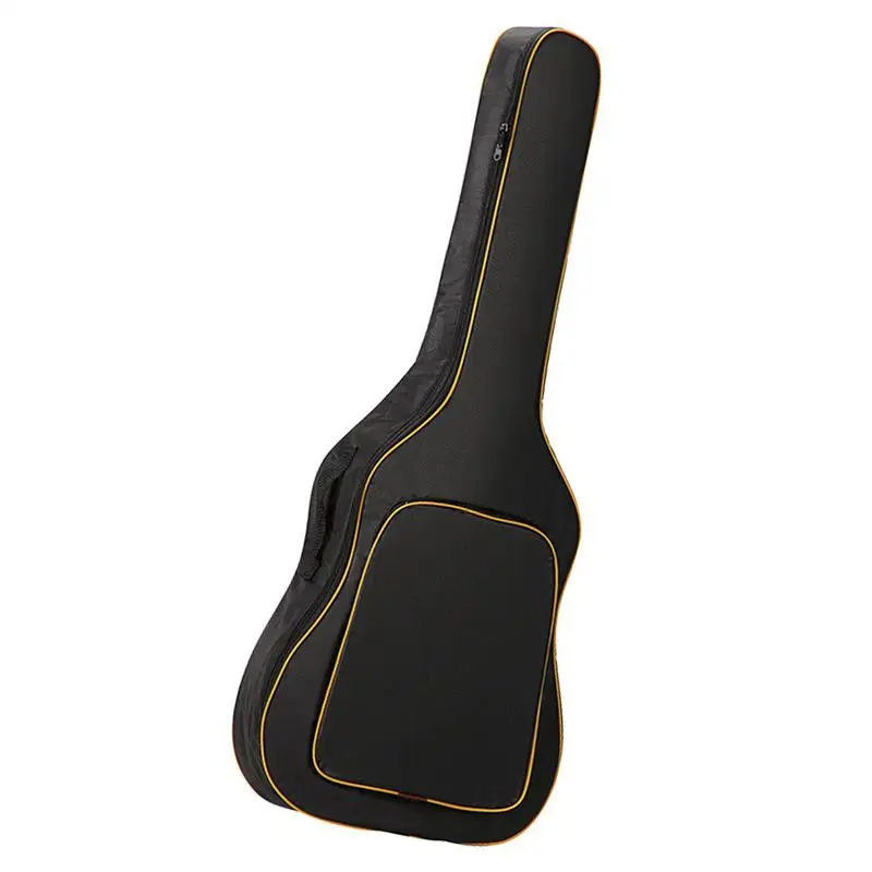 Capa para baixo de guitarra, bolsa à prova d'água grossa de pano oxford para guitarra clássica acústica acolchoada de 0,19 polegadas, bolsa de ombro grande