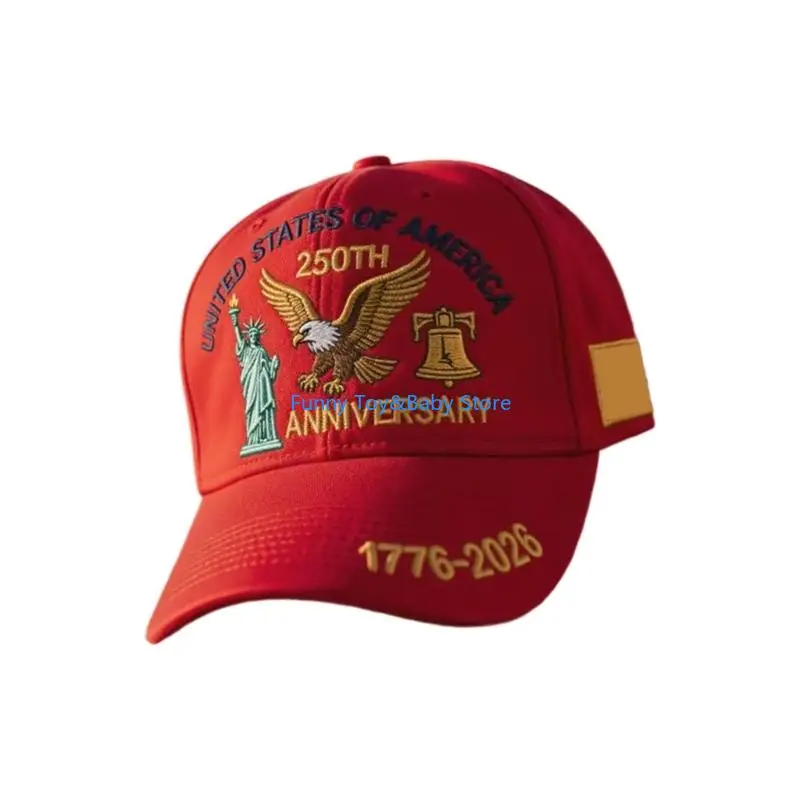 Peddle & قبعة الذكرى السنوية الـ 250 للولايات المتحدة، قبعة بيسبول مغسولة للجنسين قابلة للتعديل من National C90B #3