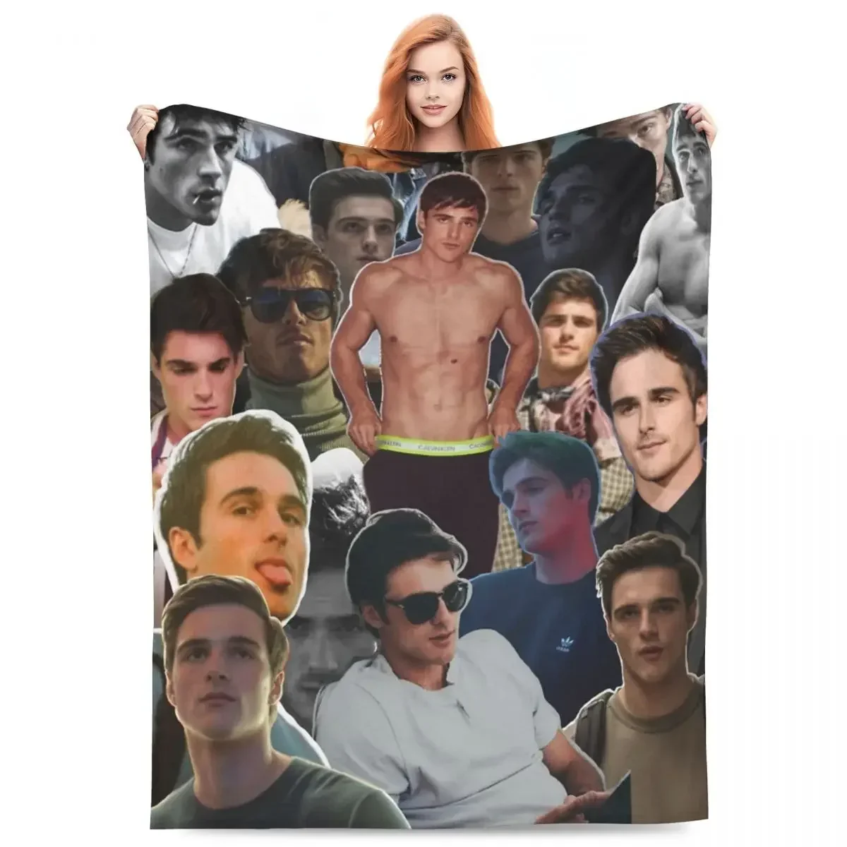 

Manta acogedora Vintage de jaspe Elordi Collage, ropa de cama de Merch, mantas decorativas, forro polar cálido para viajes