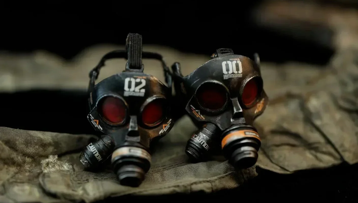 1/6 Scale Soldier End of World Gas Mask Model for 12'' Figure