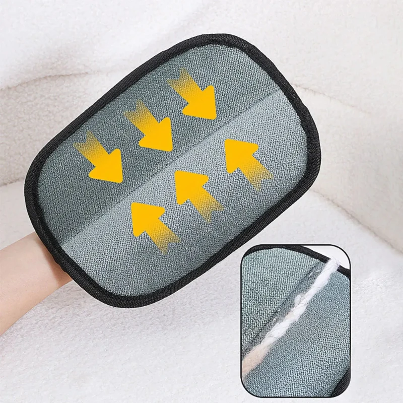 3 قطعة الحيوانات الأليفة الاستمالة تنظيف قفاز الوجهين غسل الكلب القط قفاز التنظيف الذاتي مزيل الشعر تدليك فرشاة القطط اكسسوارات