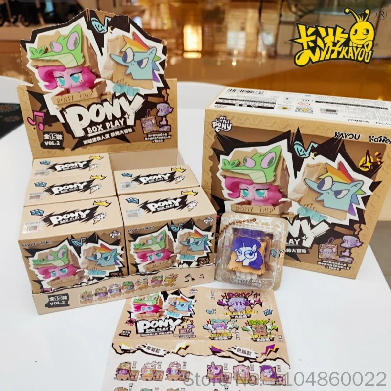 

KAYOU My Little Pony Click Mini Figure Vol.2 Box Play Carton Adventure Original Blind Box Hanging Card Anime Peripheral Gifts