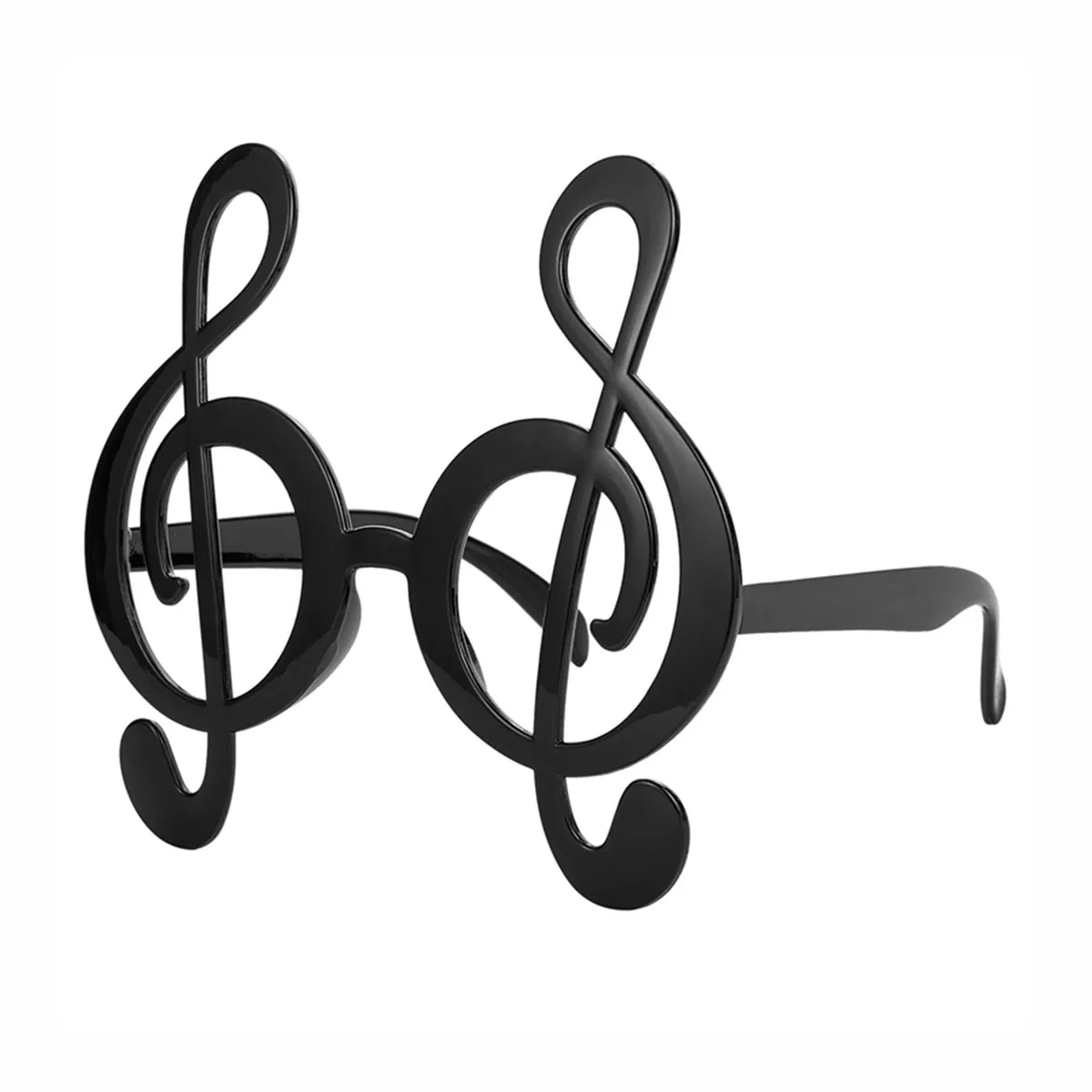 

Note Glass Funny Beautiful Glass Black Frame Lens Color Customizable for Concert Festival Party Night Event