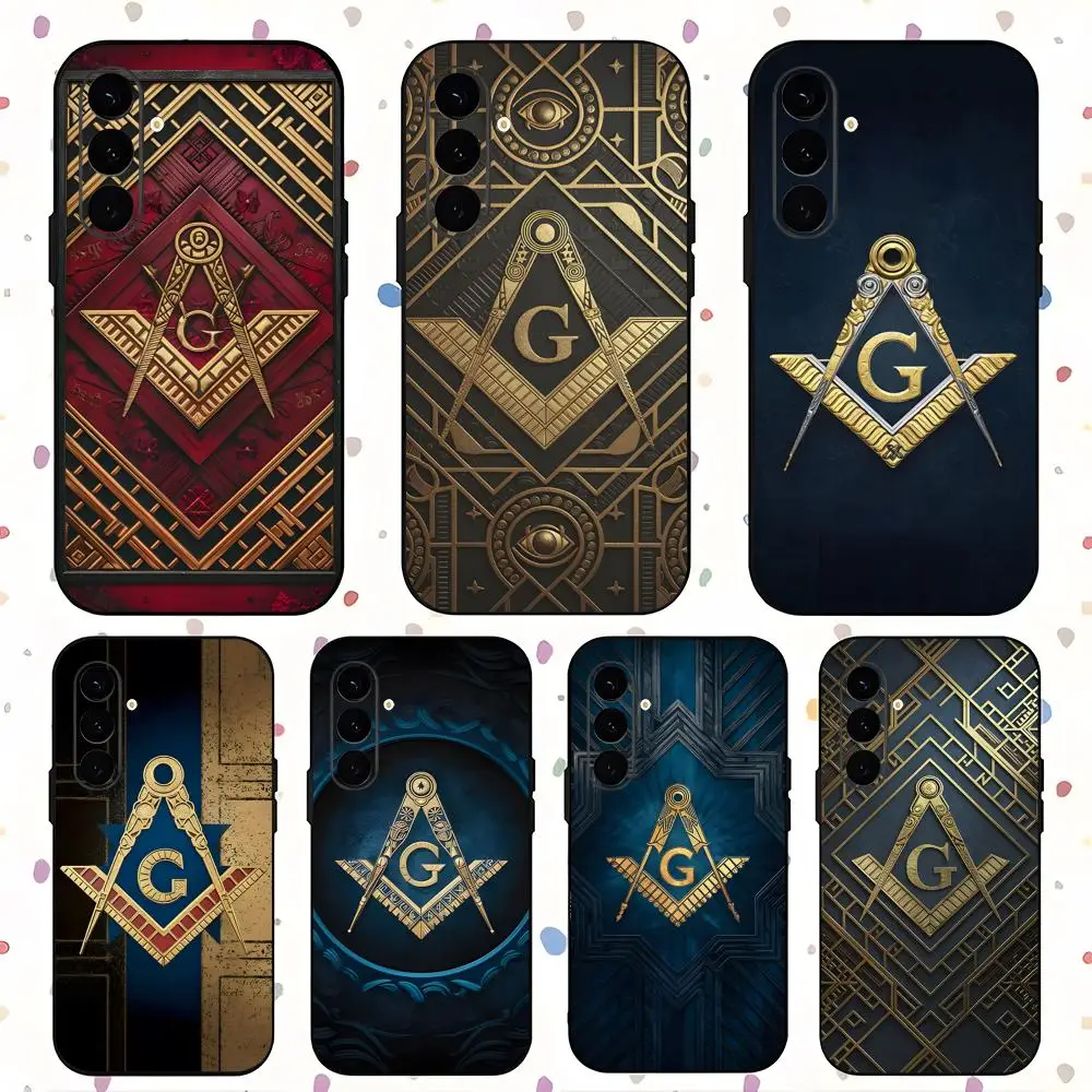 Freemasonry Design Art Hot Phone Case For Samsung Galaxy S26 S25 S24 S23 S22 S21 Plus Ultra Fold A Soft Black