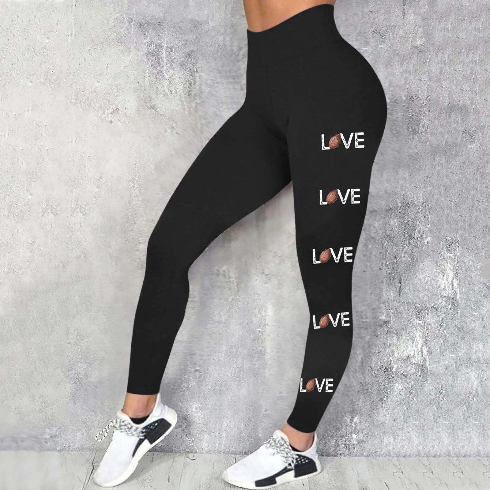 Mallas deportivas con estampado B para mujer, Leggings de Yoga informales, talla grande, moda de invierno