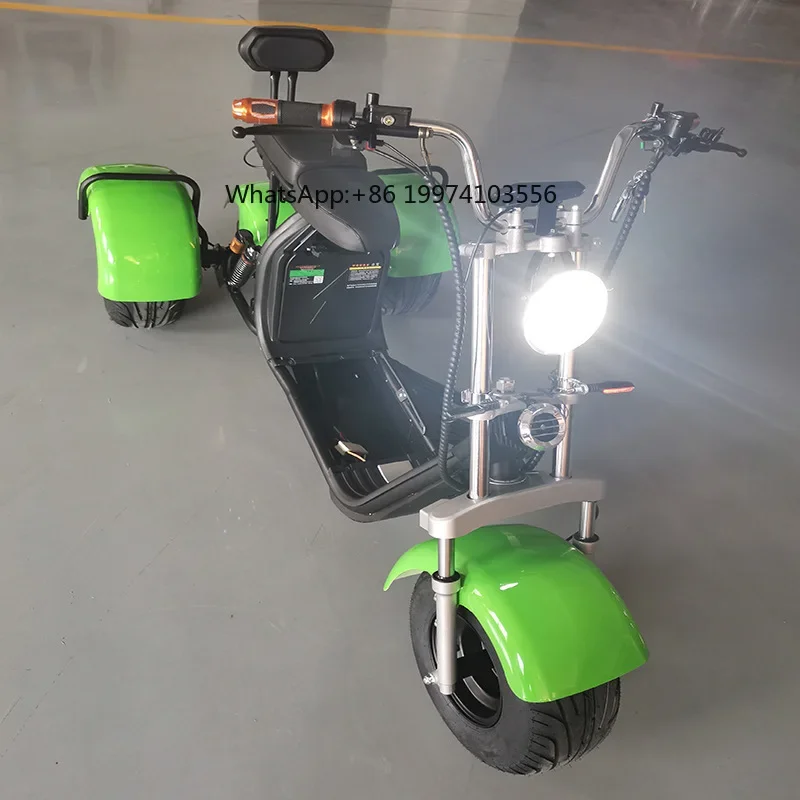 

Factory direct sales adult large three-wheeled Harley car electric vehicle three-wheeled motorcycle intelligent detachable lithi