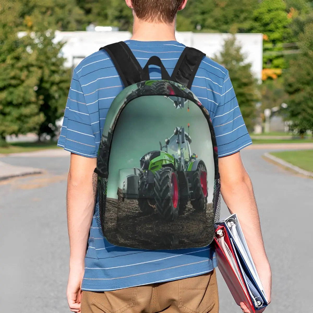 Farming Tractor Fendt Backpack Student Boys Girls BookBag Men Women School Bag Laptop Shoulder Bags
