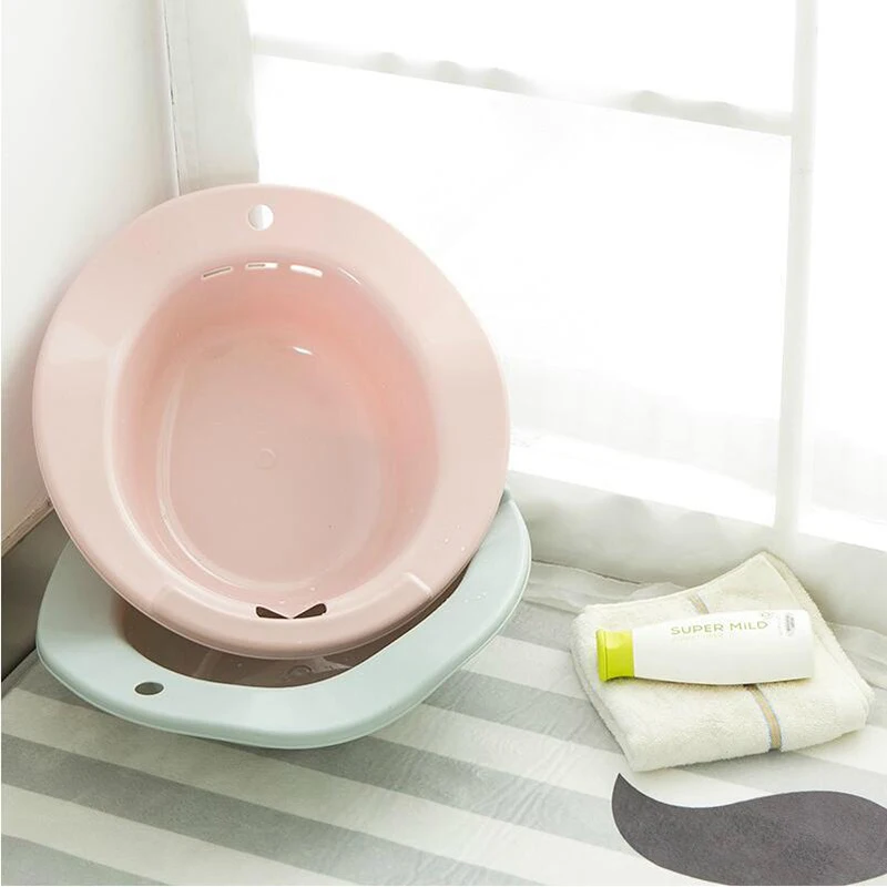 Bañera de baño para pacientes con hemorroides, duradera sobre ancianos, posparto, Color aleatorio, 1 unidad