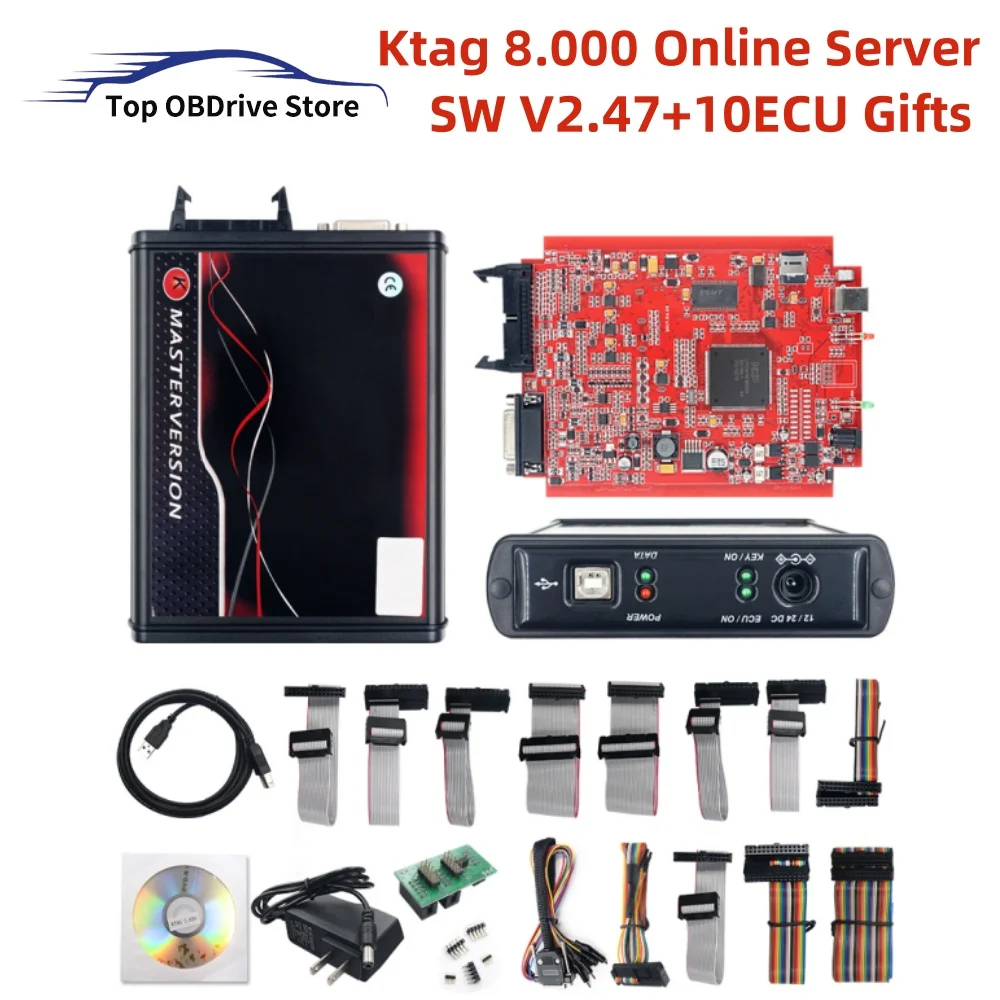 Unlimited ktag V8.000 V2.47 Online Server No Annual Fee EU Ktag ECU Master Add 111 New Protocols Tricore Modules For Car Truck