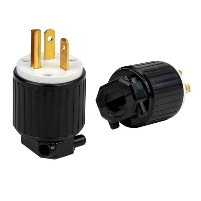 1PCS Black UL Copper 5-15P 5-15R 5-20P 5-20R 6-15P 6-15R 6-20P 6-20R American Canada Japan detachable assembly Power Plug Socket