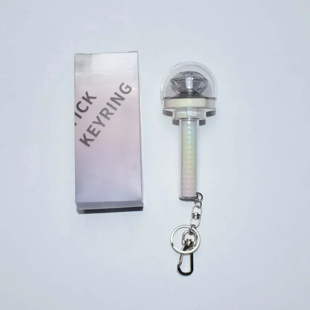 Kpop Idol 17 Mini Lightstick Key Ring Glow Stick Keychains for Carat Gift