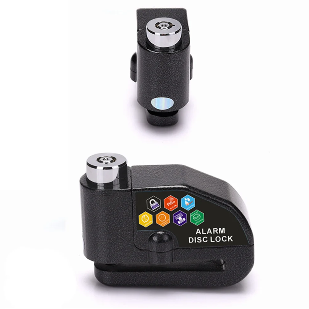 

Disc Alarm Lock Motorcycle Anti-Theft Tamper Proof Zinc Alloy Disc Brake Lock Security 110db Alarm for Motorbike Scooter Bike