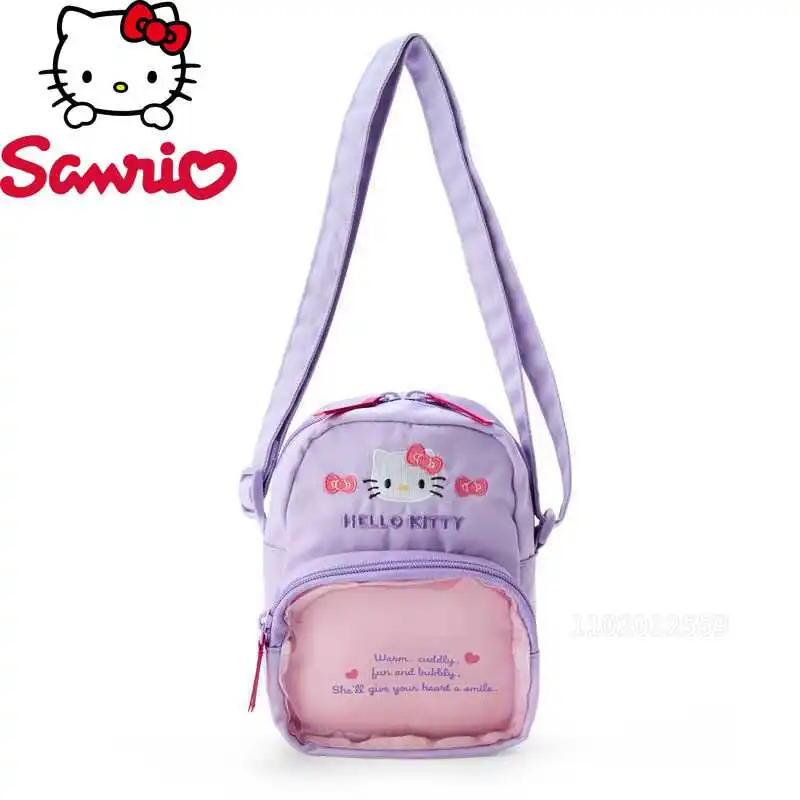 

Sanrio Hello Kitty New Mini Women's Shoulder Bag Cartoon Girl Shoulder Messenger Bag Fashion Mini Transparent Children's Bag