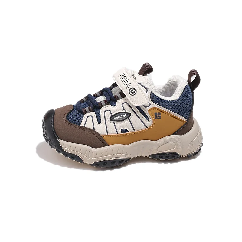 

Child Casual Walking Shoe2026 Spring Simple Child Breathable Soft Soled Shoe Retro Girl Anti Slip Hiking Versatile Running Shoe
