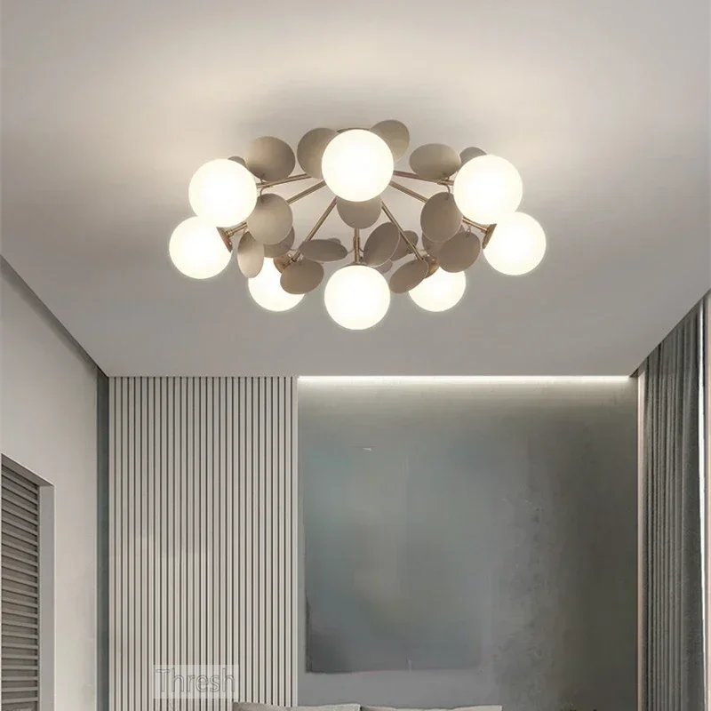 Nordycki Żyrandol do Salonu Nowoczesny Prosty Sypialnia Osobowość Kreatywny Projektant Ciepła Romantyczna Dekoracja Oprawa Oświetleniowa