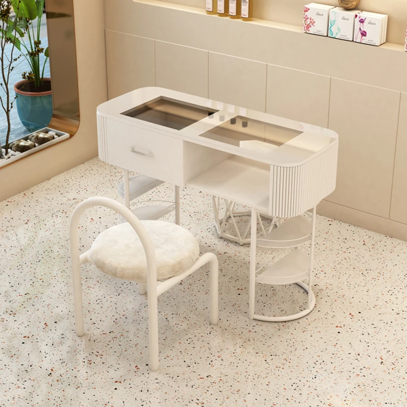 Manicure Table Nail Equipment Dust Collector Professional Aesthetic Furniture Tables Salon Supplies table de manucure nail desk