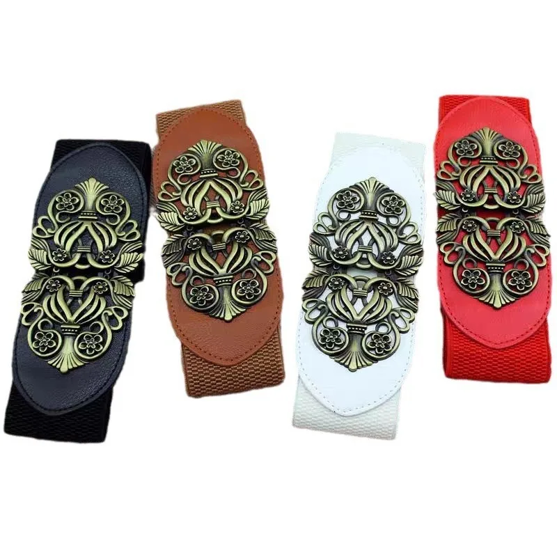 Stylish and Exquisite Stretchable Women’s Wide Belt—Ethnic-Inspired rendy Elegant Casual and Versatile Down Jacket Waist Belt