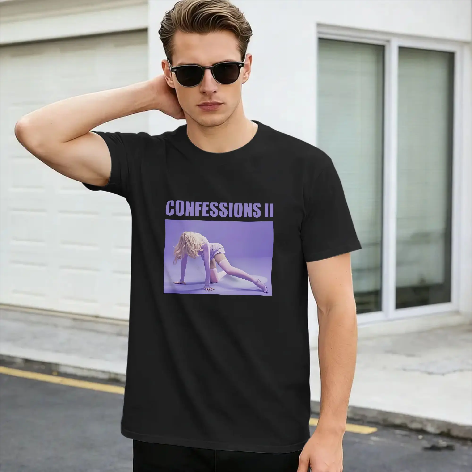 Man T Shirt Madonnas Confessions II T Shirts Hipster  Summer Tee Shirt Y2K Funny Cotton Tops Plus Size 6XL,