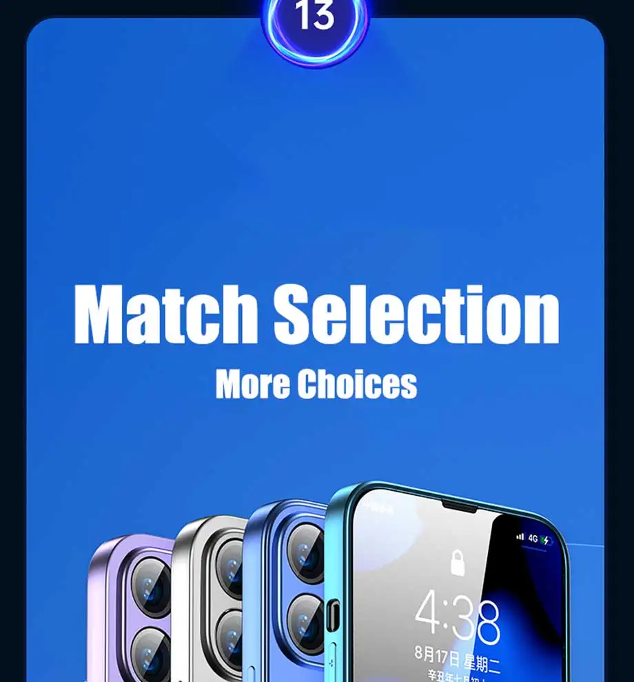 4PCS Tempered Glass for iPhone 11 12 13 14 15 16 Pro Max XR X XS Screen Protector on for iPhone 12 13 Mini 7 8 6 Plus SE Glass