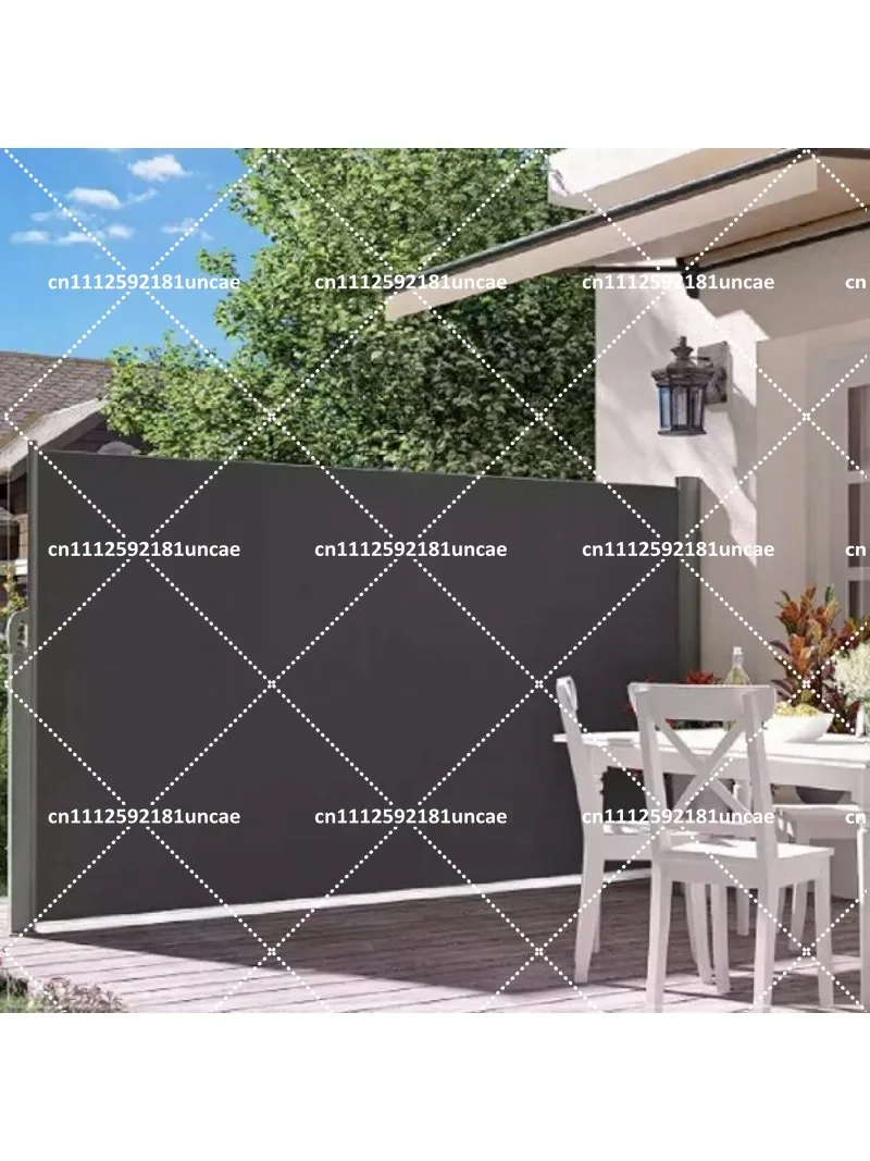 Waterproof Retractable Side Awning for Patio, Custom Sun Shade Wind Screen and Privacy Divider, Garden Folding Outdoor Blind