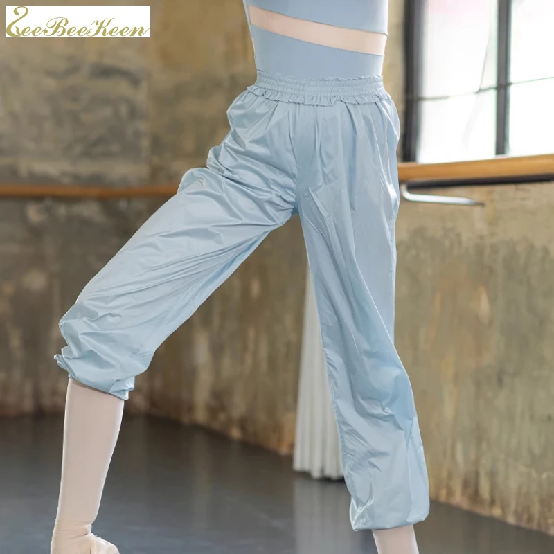 Pantaloni da balletto primavera/autunno per le donne vestiti da pratica di danza classica pantaloni sudati danza/yoga/pantaloni di movimento pantaloni gamba tuta