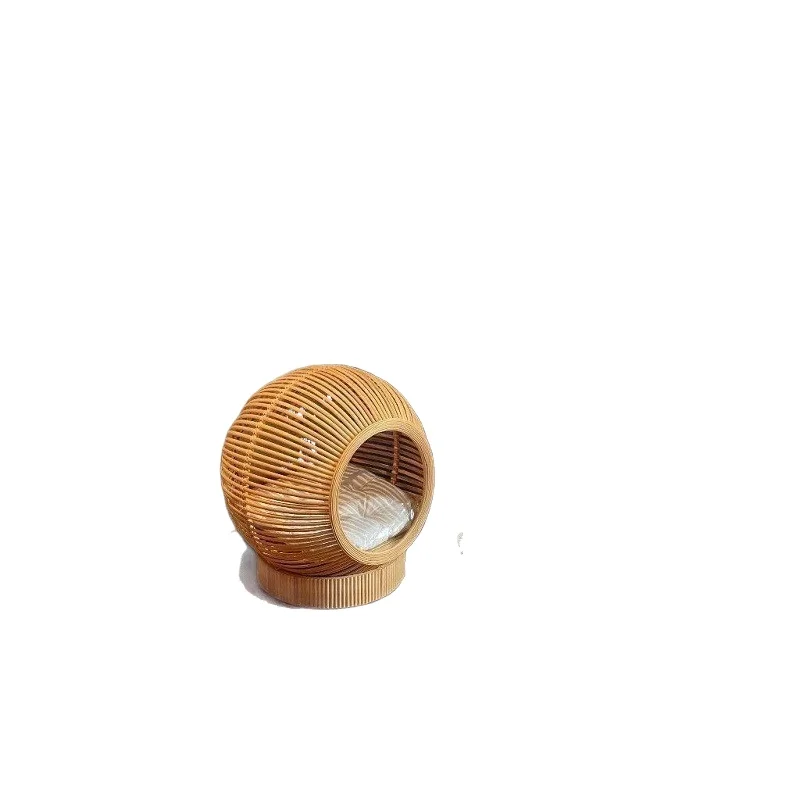 Cat's nest villa, pet's nest rattan bamboo universal in all seasons