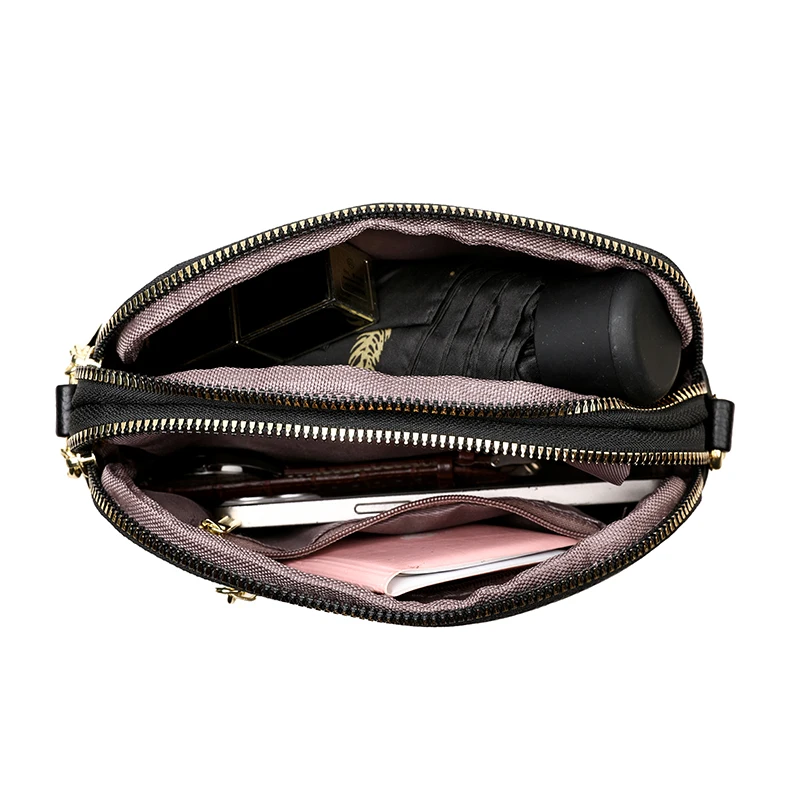 2025 New Women's PU Leather Crossbody Bag Fashion Solid Color Shoulder Purse Luxury Soft Handbag for Ladies Everyday Use