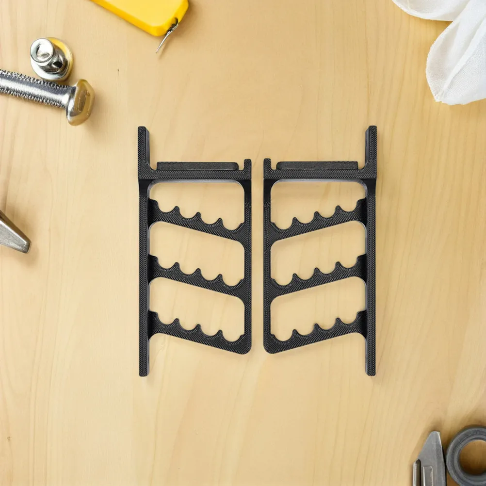 Archery Bow Holder Wall Mounted 2 Piece Arrow Display Rack Heavy Duty Space Saving Black Storage Stand