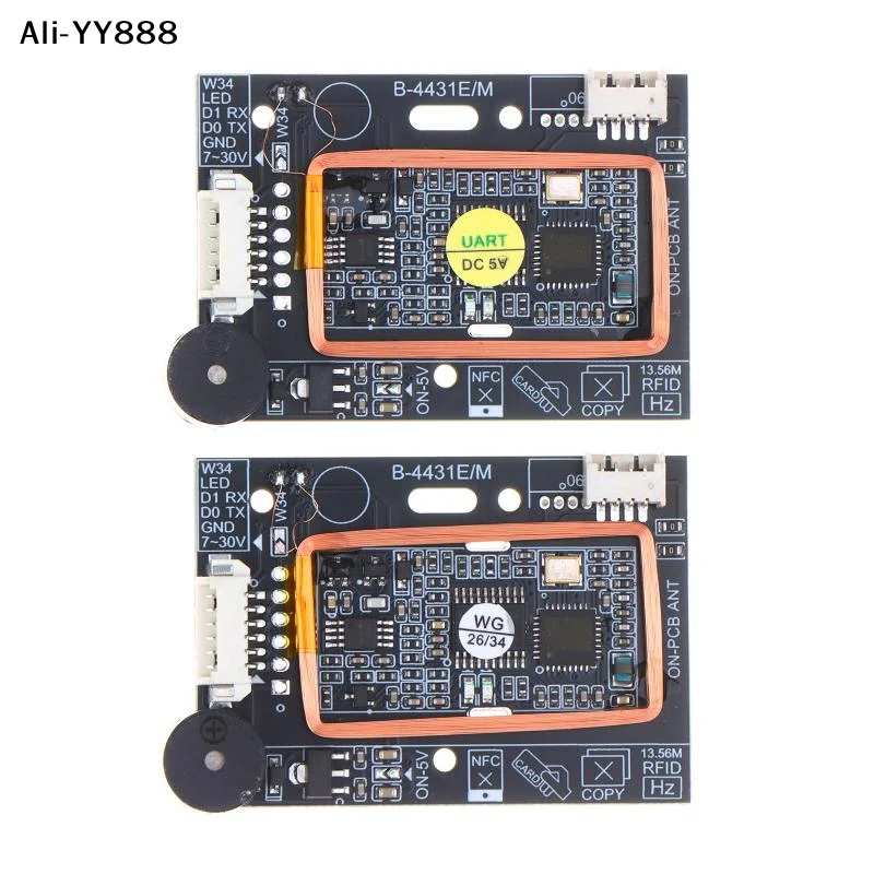 【Y8】Dual Frequency Embedded Mini RFID Card Reader Module 125Khz 13.56mhz For Access Control System TTL WG Wiegand
