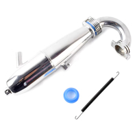 RC Alum Upgrade Exhaust 081009 Pipe & Spring Fit HSP 1:8 Nitro Buggy Part BQ004