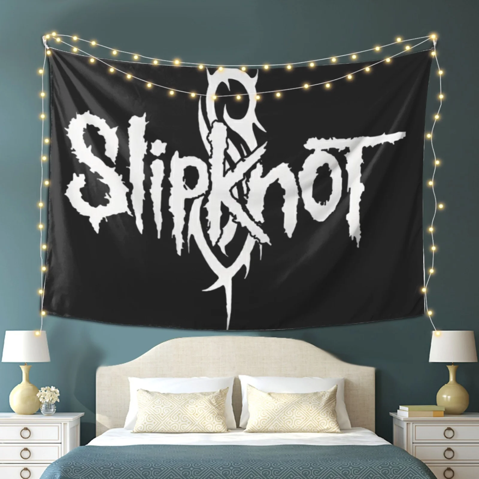 Slipknot Logo Tapestry - Modern Wall Art for Home Styling, Perfect for Living Rooms and Bedrooms, Unique Design