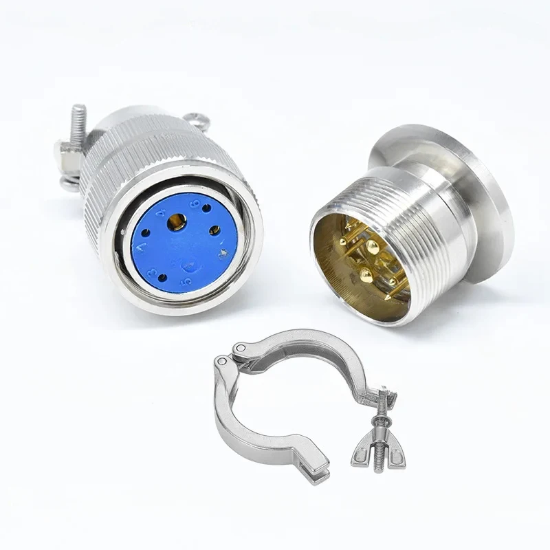 Vacuum KF16/KF25/KF40 Multi Core Count Stainless Steel Feedthrough Mounting Connector