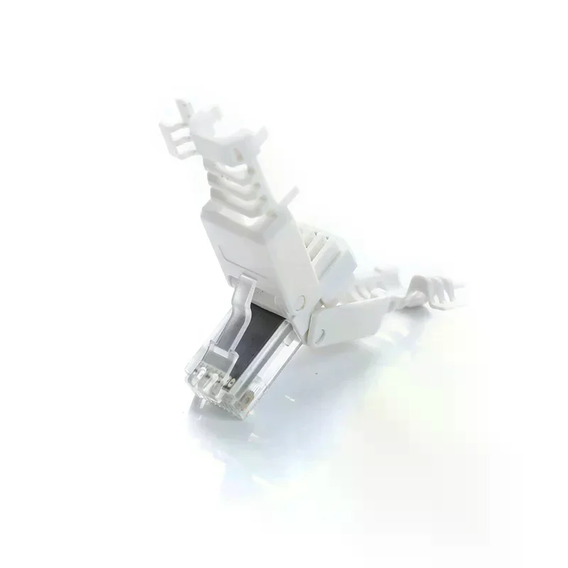 Hard Drive Cable No Crimp Ethernet Tool-free Crystal Head Plug Connector For HDD SSD Data Transfer SATA Connector Durable For