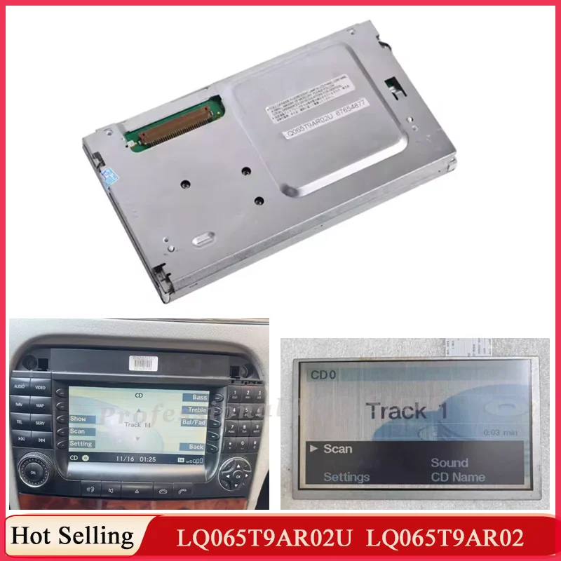 6.5 Inch LCD Display Screen For Mercedes-SL class glk350 SL500 R230 SL55 Navigation Audio LQ065T9AR02U LQ065T9AR02 LCD Repair
