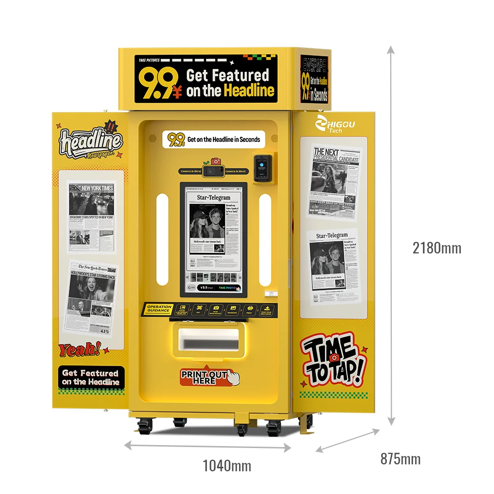 Zhi GouTechnology Selfie Station Photo Booth Retro Smart Automatic Wi-Fi/Bluetooth Instant Print Metal 1-3 People