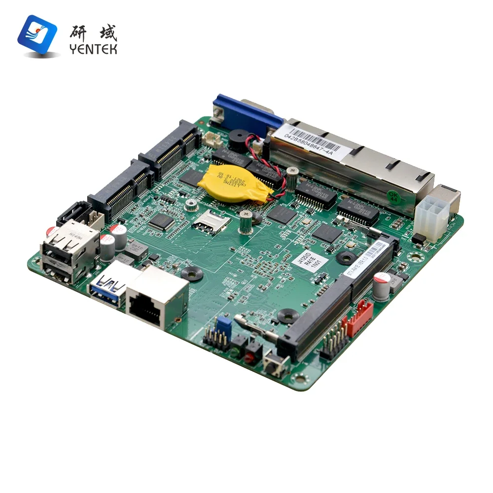 Pfsense Server Motherboard with Processor J4125 DDR4 8G VGA 4 RJ45 LAN Mini Nano ITX Firewall Motherboard