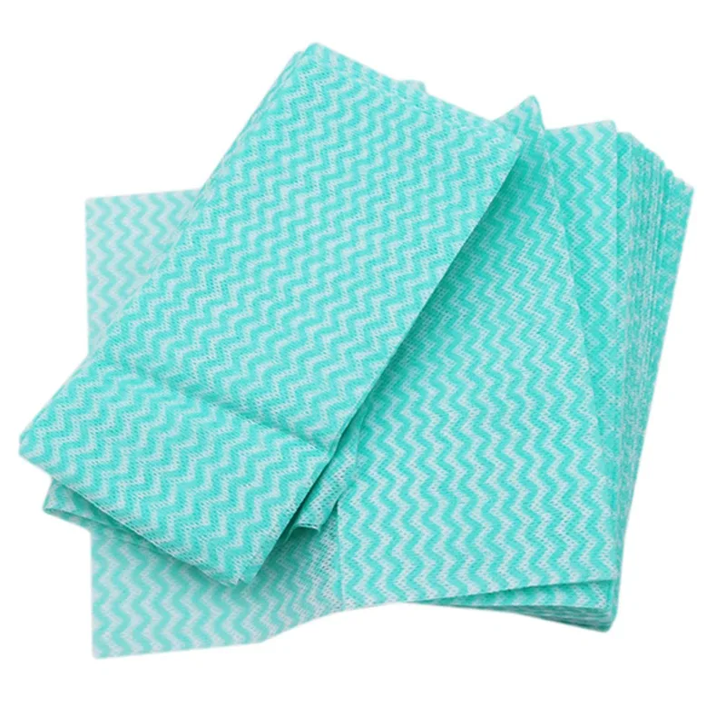 80pcs/pack Removable Dish Washing Cloth Kitchen Towels Dishcloth Non-woven Fabric Household Cleaning Cloth Disposable Wipes