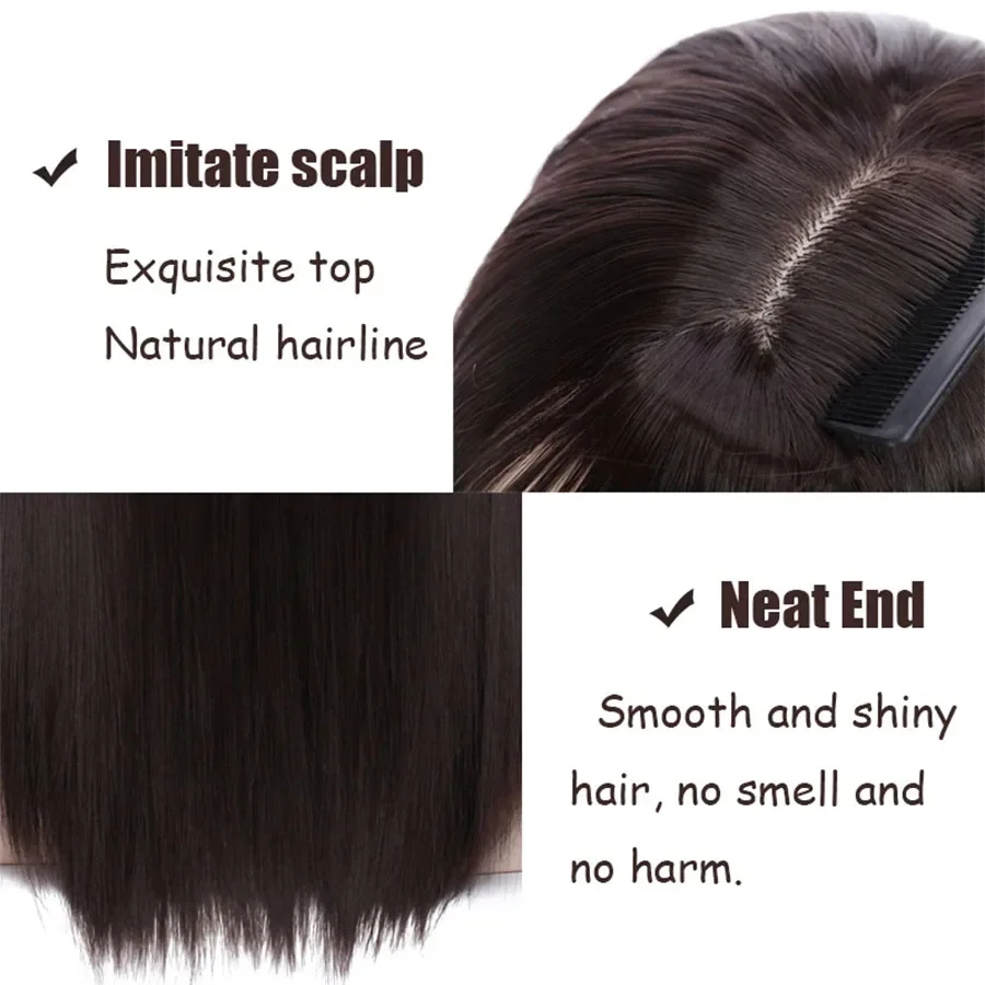 Synthetic Chemical Fibre Hair Blocks Bangs, Straight Hair, Complementary Hair, Suitable for You to Wear on a daily basis