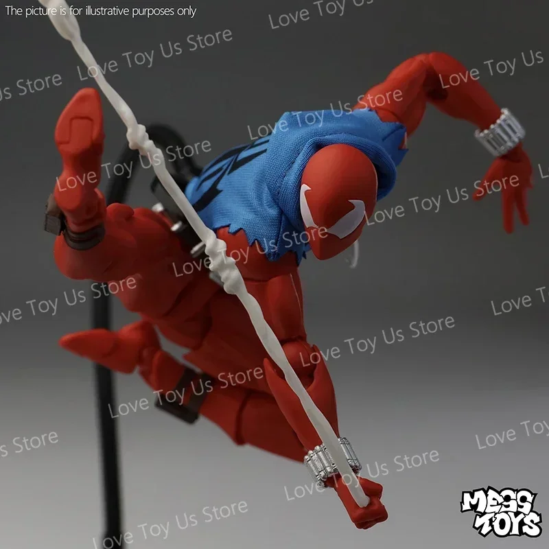 

Оригинальная фигурка Человека-паука Mess Toys Scale | Алый паук (наряд жилета и толстовки) | Коллекционный стиль Mafex/ML