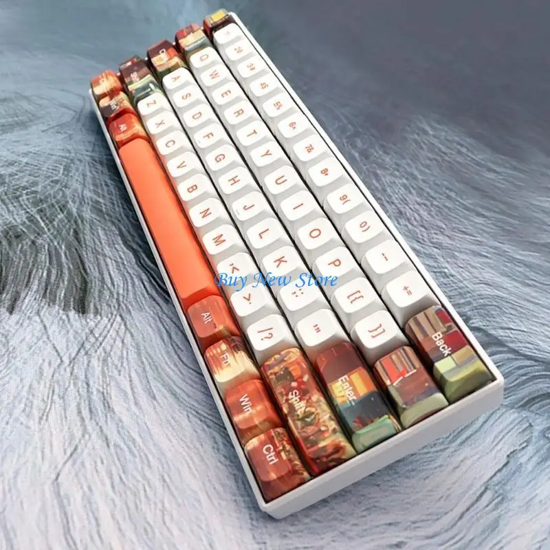 

20CE PBT Dye-Sub Keycaps 133pcs XDA 9.5mm City Life Keycap for Mechanical Keyboard