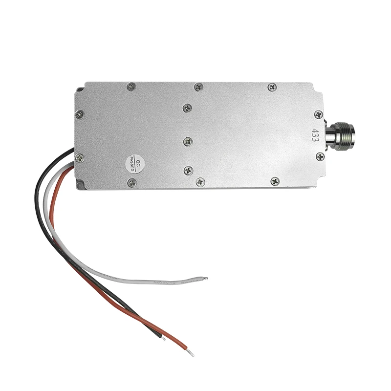 UAV Countermeasure Module 433mhz Full 60 Watts of Power Drone Signal Amplifier RF Amplifier Type N Connector